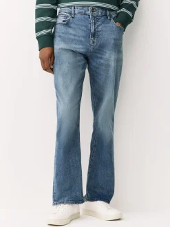 Blue/Grey Bootcut Classic Stretch Jeans