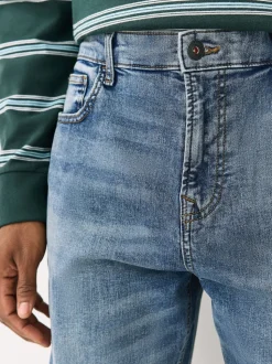 Blue/Grey Bootcut Classic Stretch Jeans