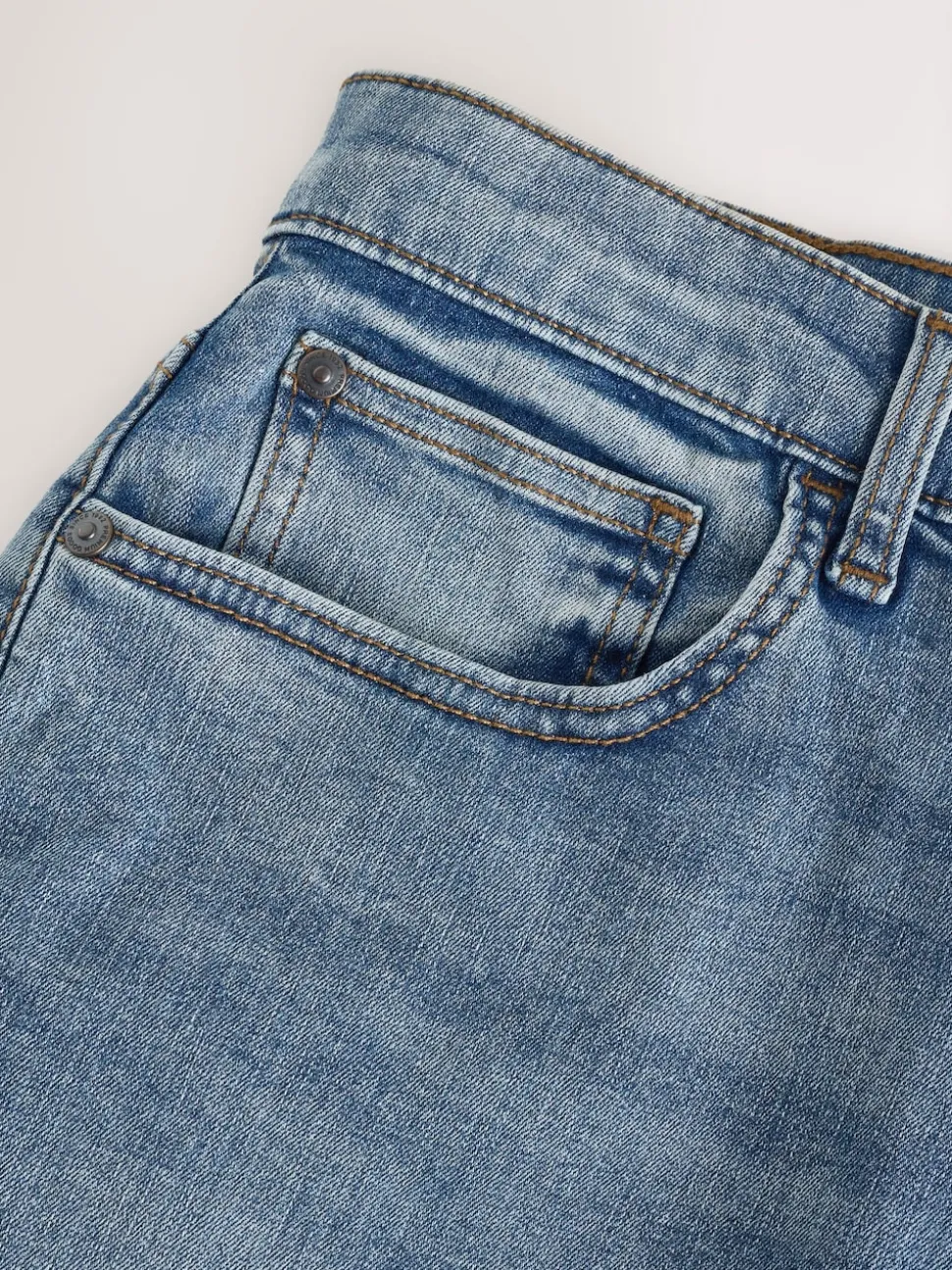 Blue/Grey Bootcut Classic Stretch Jeans