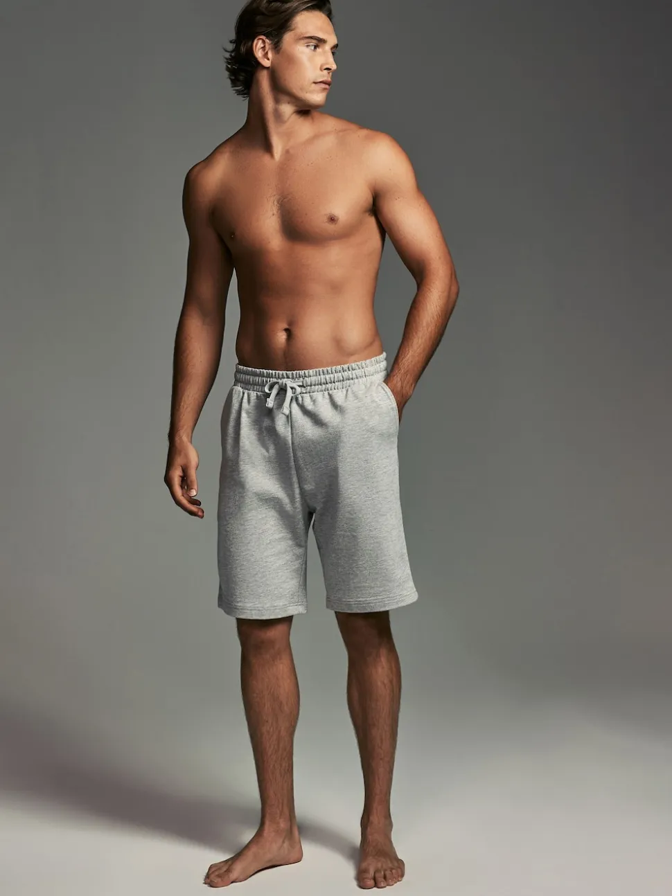 Blue/Grey Loopback Soft Touch 2 Pack Jogger Shorts
