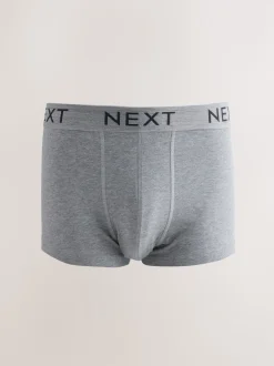 Blue/Grey Marl 10 pack Cotton Rich Blend Hipsters Boxers