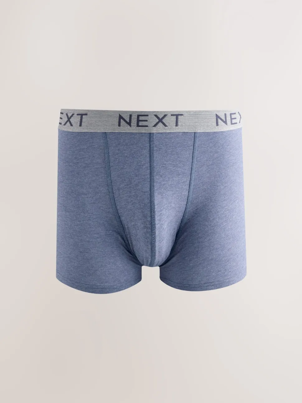 Blue/Grey/Black Cotton Rich Trunk Boxers 10 Pack