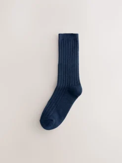 Blue/Grey/Black Supersoft Cosy Socks 4 Pack