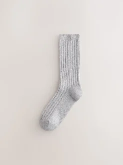 Blue/Grey/Black Supersoft Cosy Socks 4 Pack