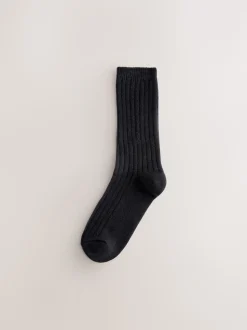 Blue/Grey/Black Supersoft Cosy Socks 4 Pack
