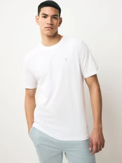Blue/Navy/White/Steel Slim Fit T-Shirts 4 Pack