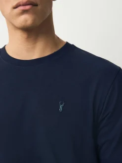 Blue/Navy/White/Steel Slim Fit T-Shirts 4 Pack