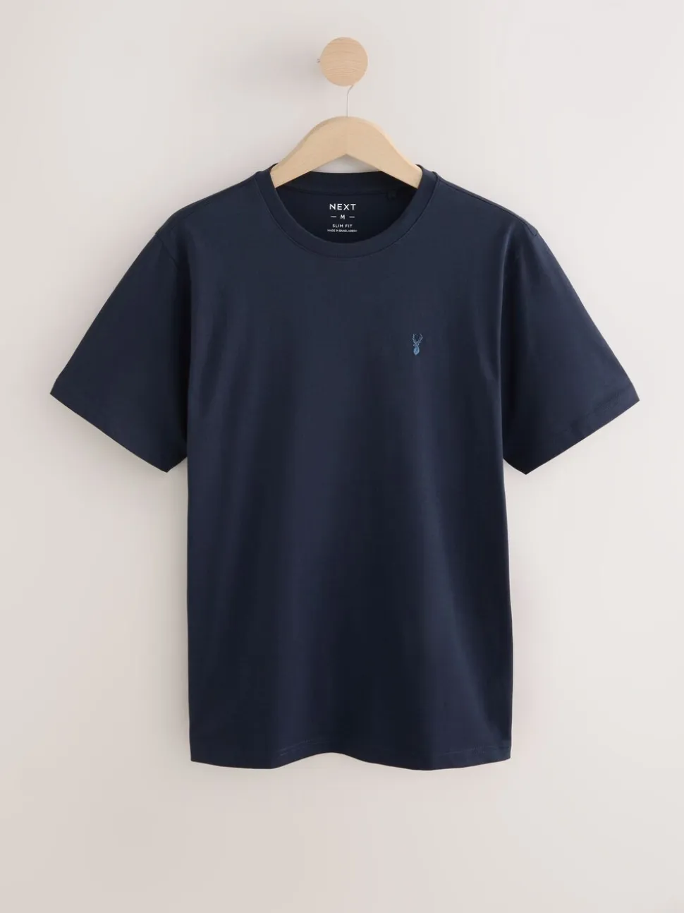 Blue/Navy/White/Steel Slim Fit T-Shirts 4 Pack