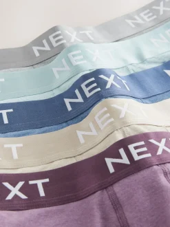 Blue/Neutral Hipster Trunks 5 Pack