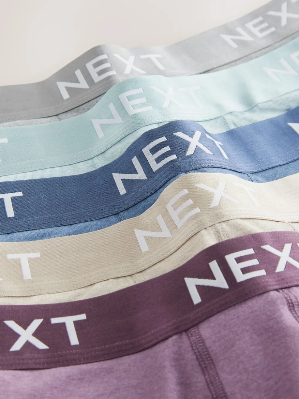 Blue/Neutral Hipster Trunks 5 Pack