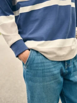 Blue/Neutral Stripe Rugby Shirt