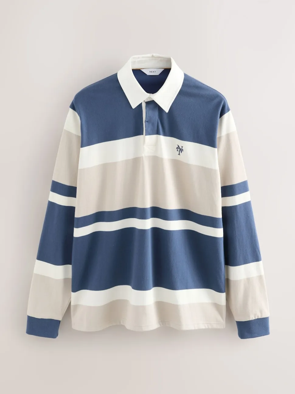 Blue/Neutral Stripe Rugby Shirt