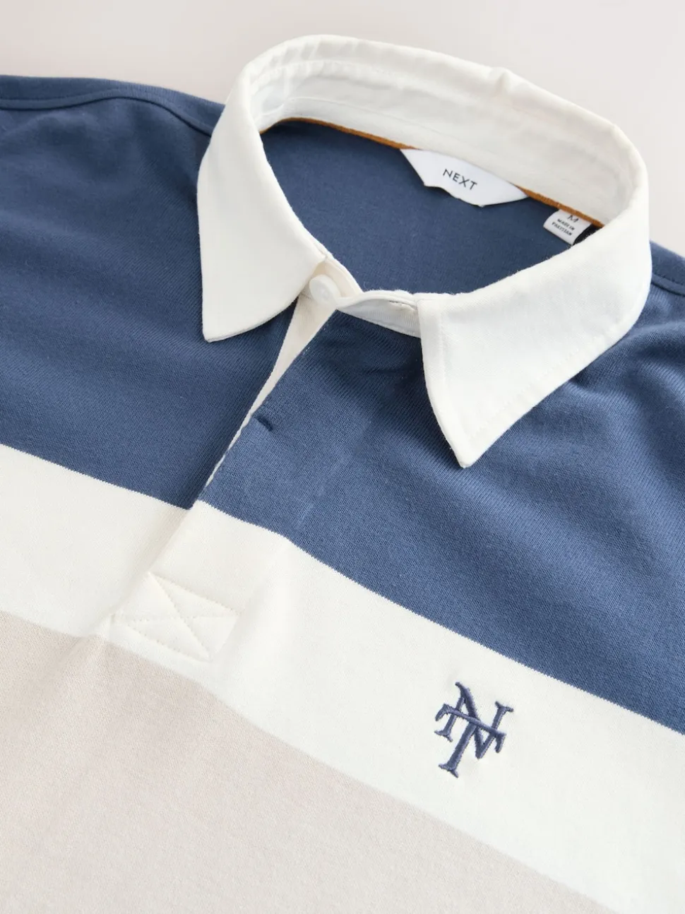 Blue/Neutral Stripe Rugby Shirt