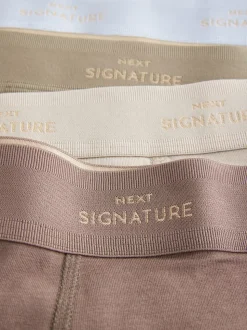 Blue/Neutral/Green Signature Cotton Rich Boxers 4 Pack