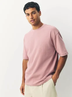 Blue/Pink/Green Regular Fit Heavyweight T-Shirts 3 Pack
