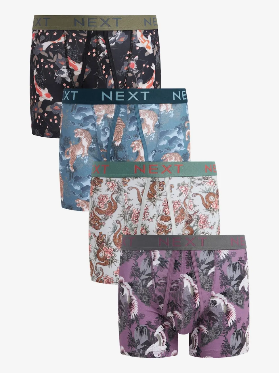 Blue/Purple Animal A-Front Boxers 4 Pack