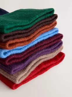 Blue/Red/Brown Striped Pattern Socks 8 Pack