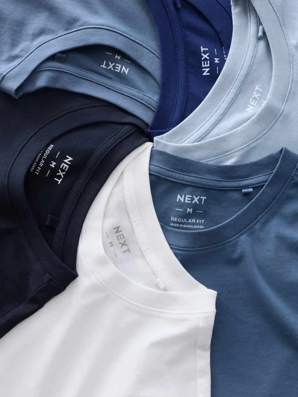 Blues Regular Fit Essential Cotton T-Shirts 6 Pack