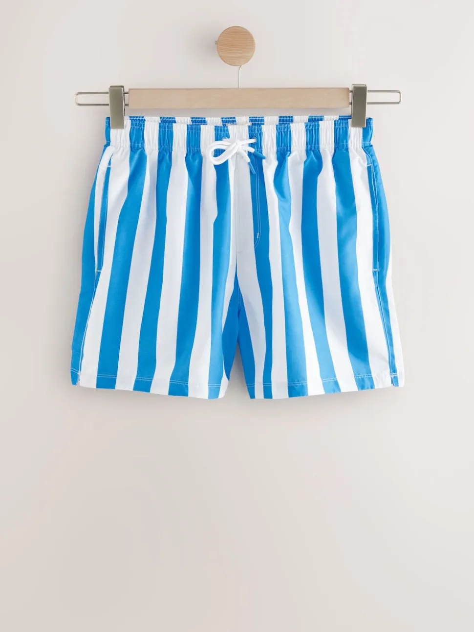 Blue/White Stripe Swim Shorts