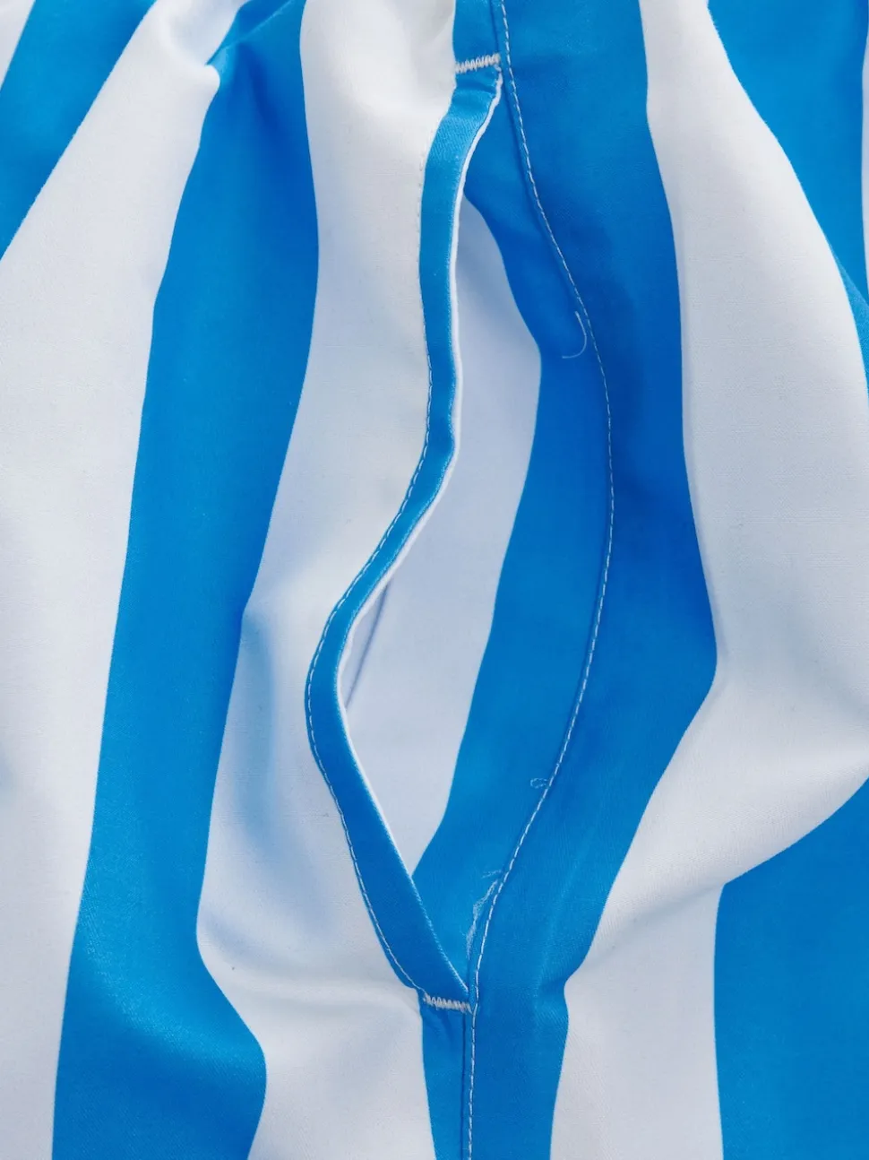Blue/White Stripe Swim Shorts