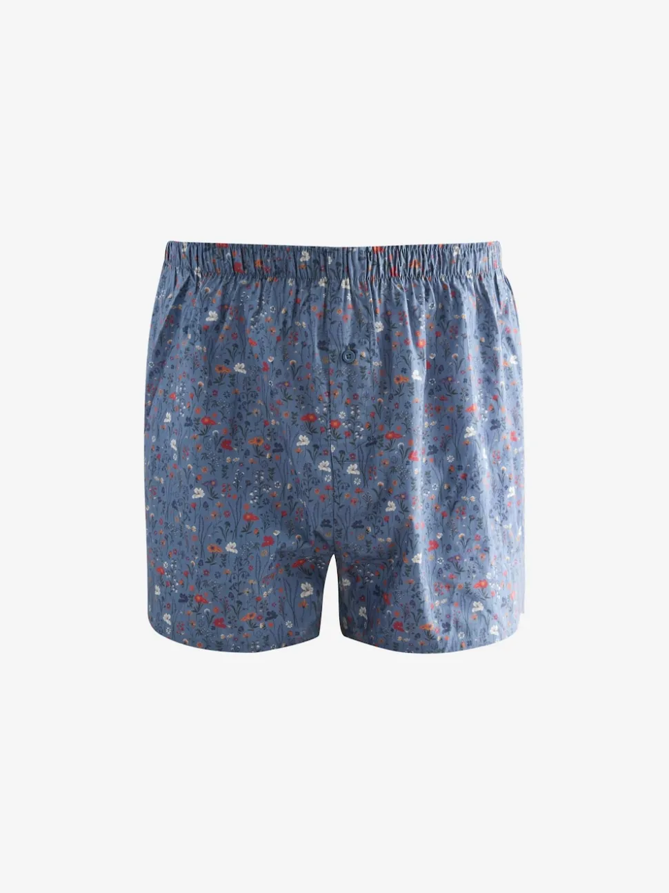 Blue/White/Green Floral 4 pack Woven Pure Boxers