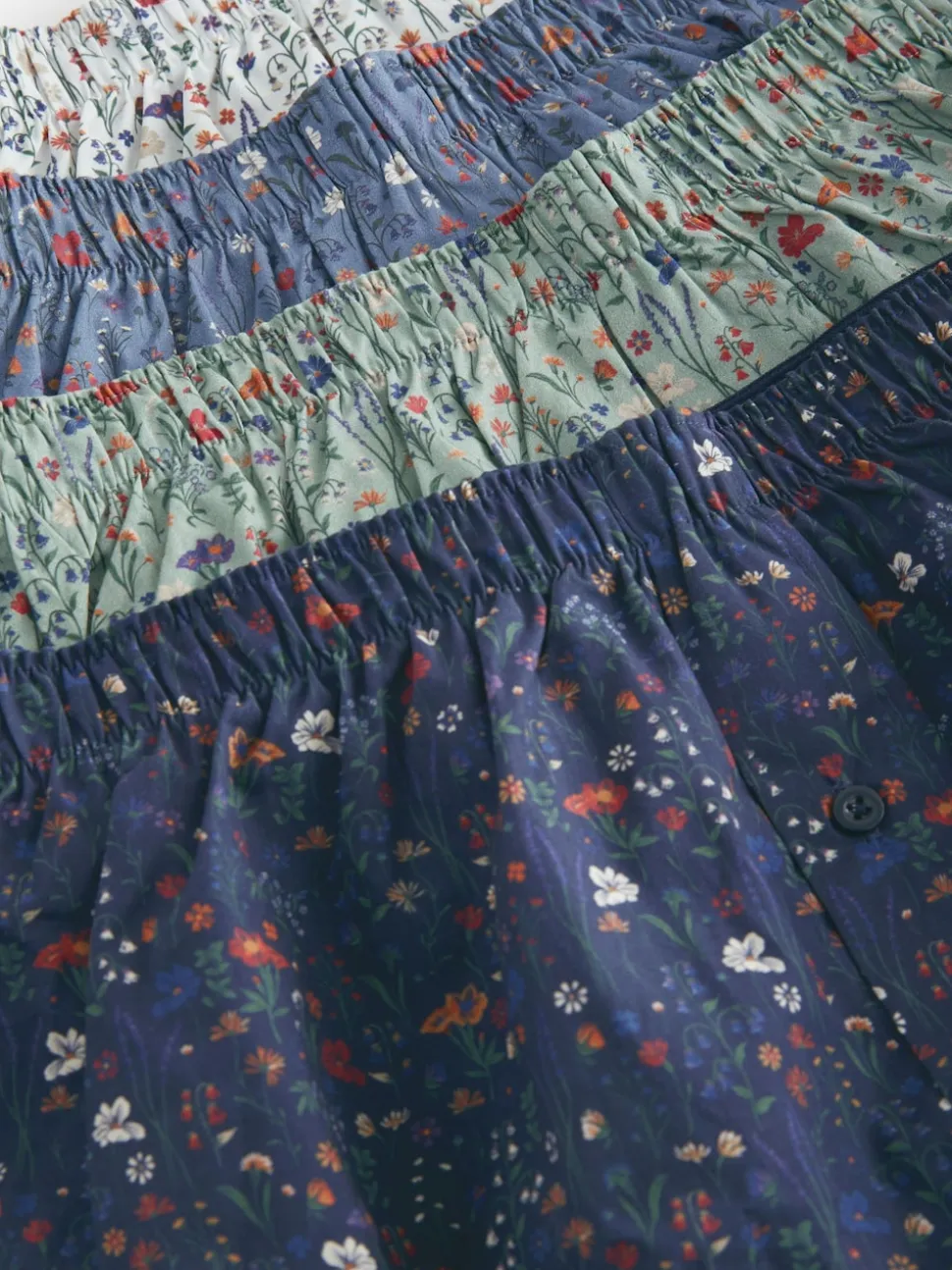 Blue/White/Green Floral 4 pack Woven Pure Boxers