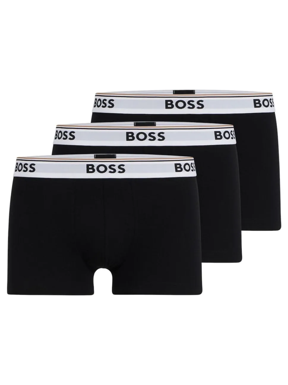 BOSS Black Chrome Power Stretch Cotton 3 Pack Boxers