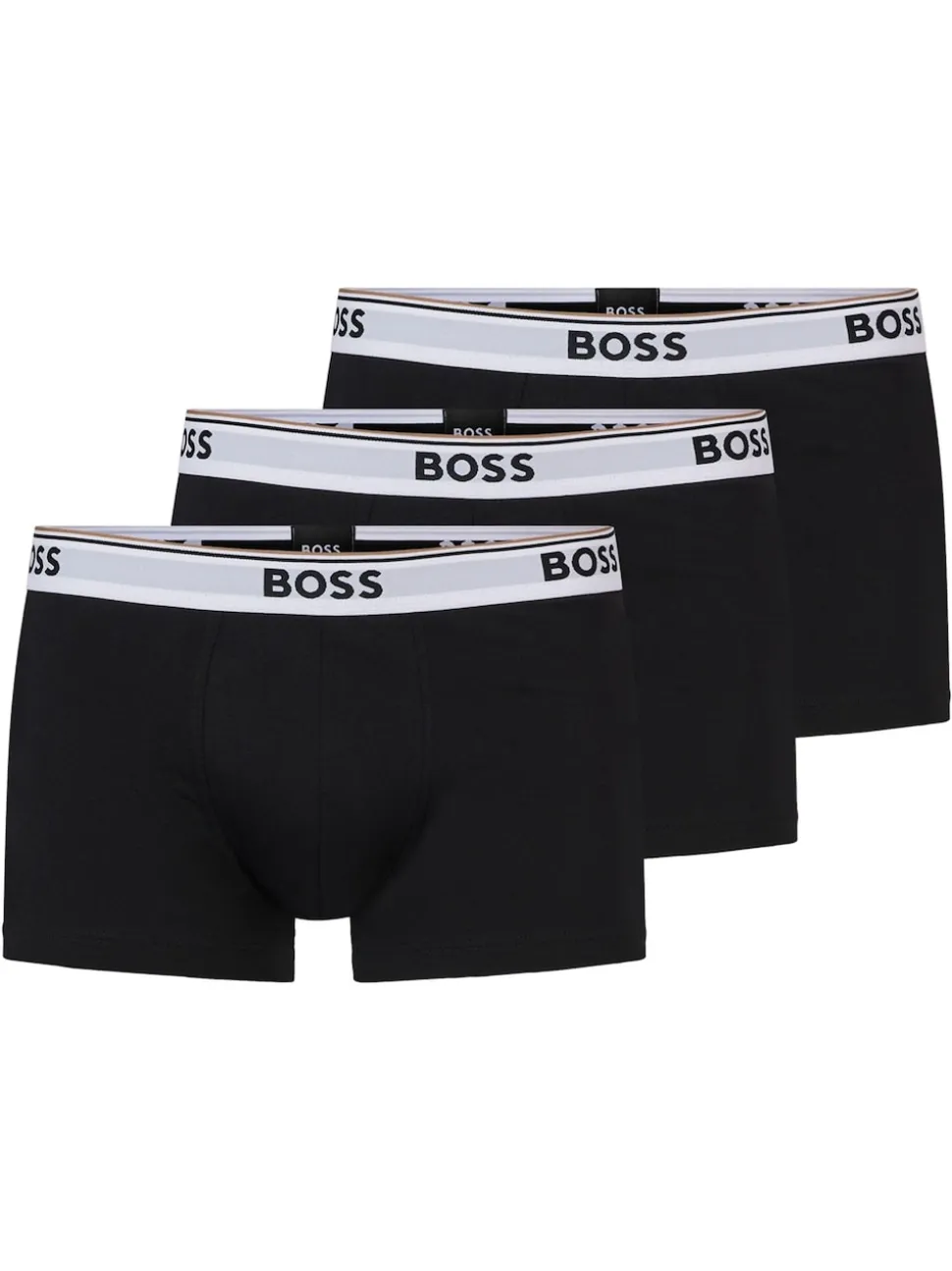 BOSS Black Chrome Power Stretch Cotton 3 Pack Boxers