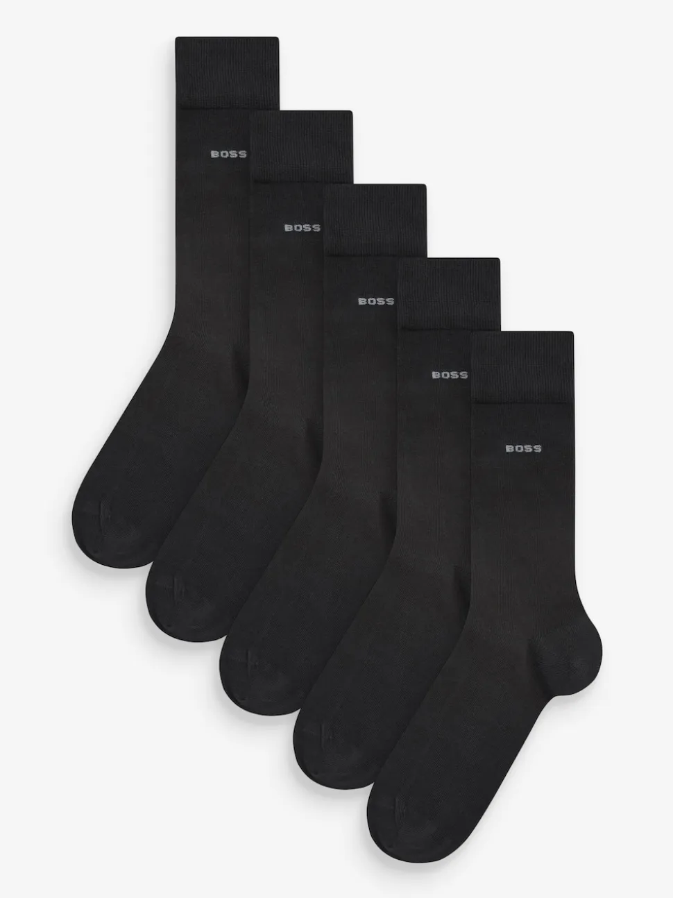 BOSS Black Chrome Socks 5 Pack