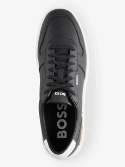 BOSS Black Clint Stripe Detail Logo Trainers