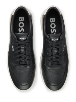 BOSS Black Clint Stripe Detail Logo Trainers