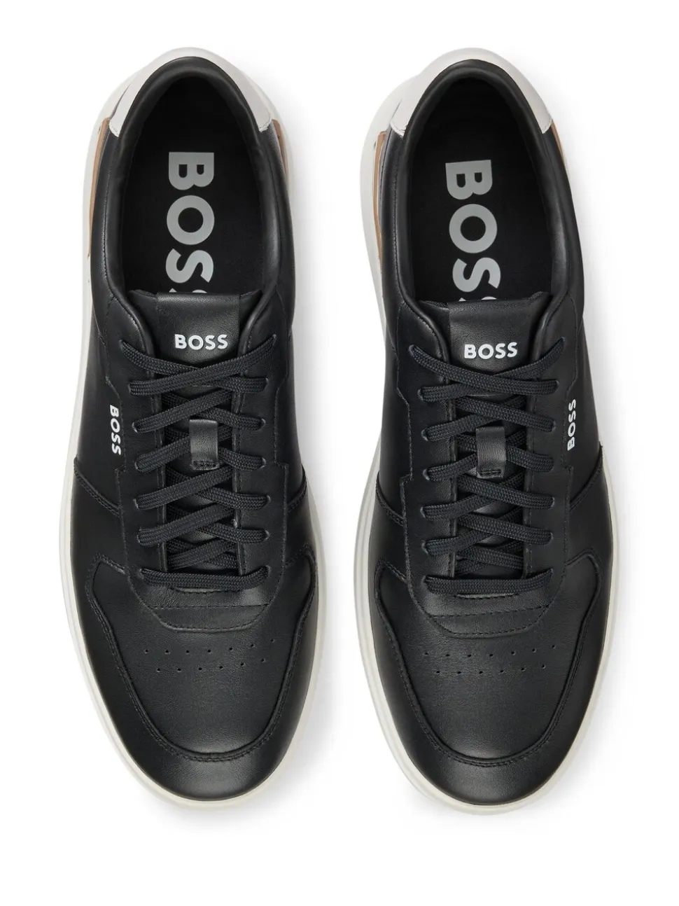 BOSS Black Clint Stripe Detail Logo Trainers