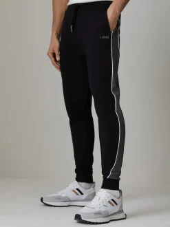 BOSS Black Constrast Stripe Logo Joggers