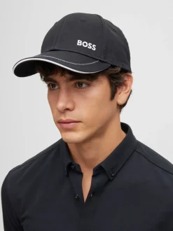 BOSS Black Cotton-Twill Cap