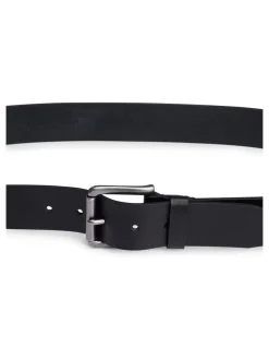 BOSS Black Grey Joris Leather Belt