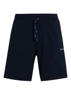 BOSS Black Ground Regular-Fit Logo Stretch Shorts