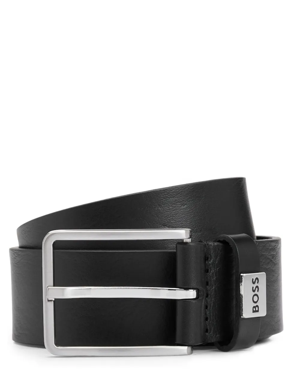 BOSS Black Logo Elio Italian Leather Belt