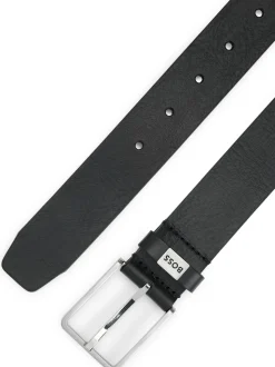 BOSS Black Logo Elio Italian Leather Belt