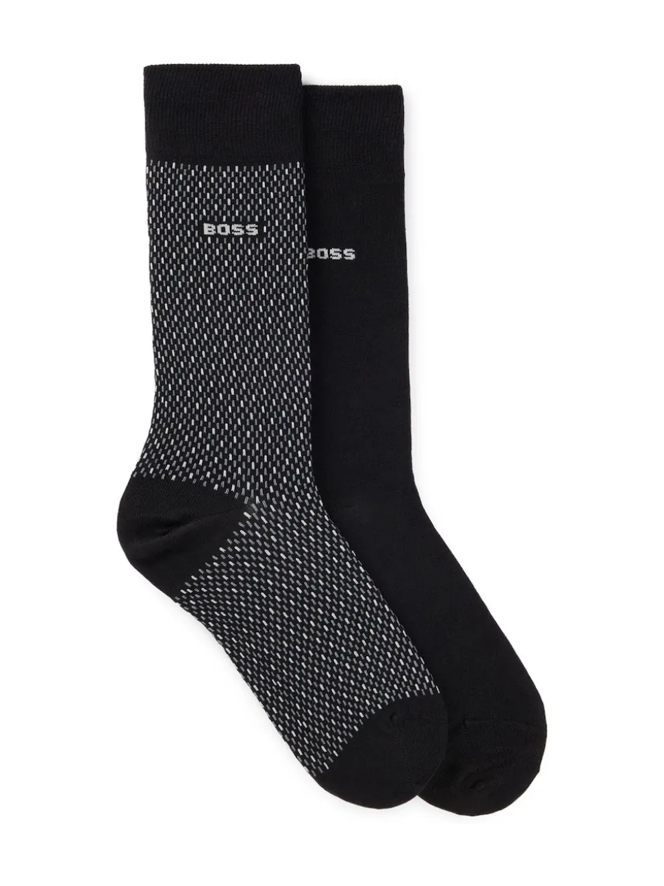 BOSS Black Printed Socks 2 Pack