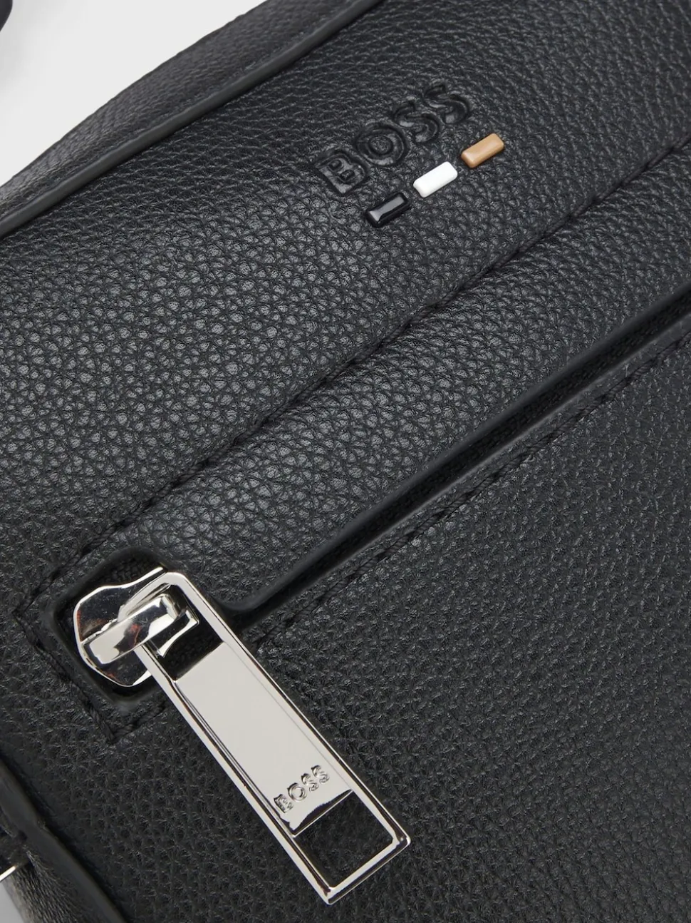 BOSS Black Ray Logo Zip Bag