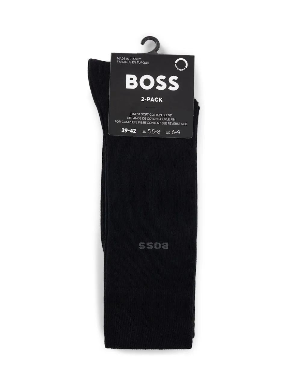BOSS Black Regular Length Socks 2 Pack