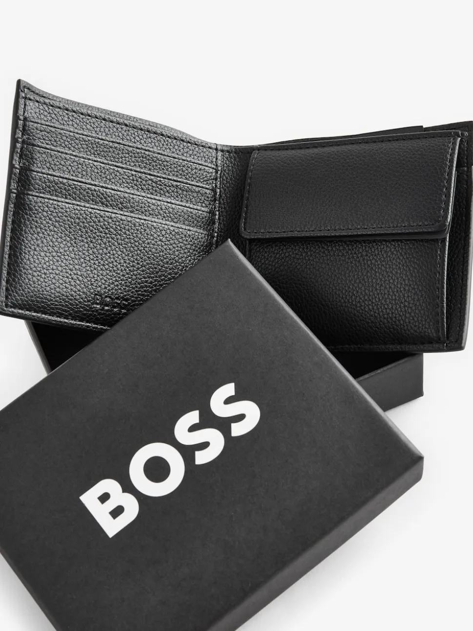 BOSS Black Signature Logo Ray Billfold Wallet