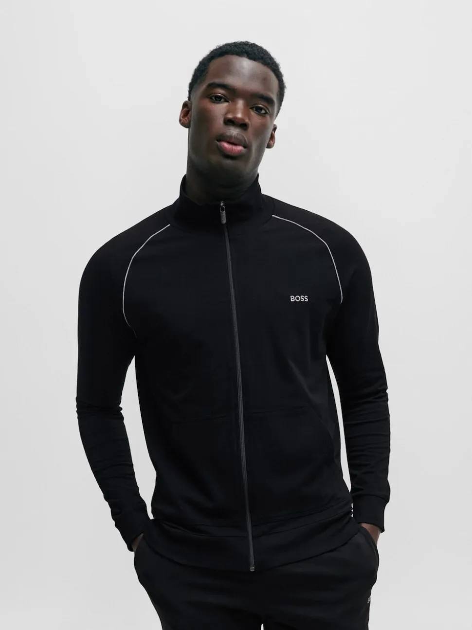 BOSS Black Stretch Cotton Jacket