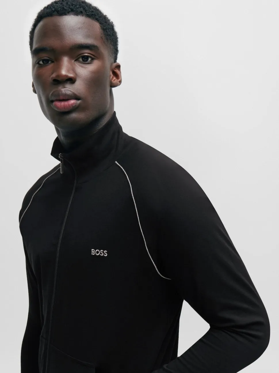 BOSS Black Stretch Cotton Jacket