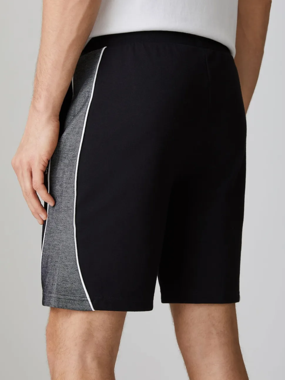 BOSS Black Stripe Detail Logo Shorts