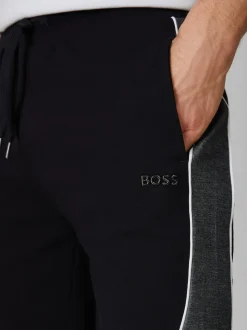 BOSS Black Stripe Detail Logo Shorts