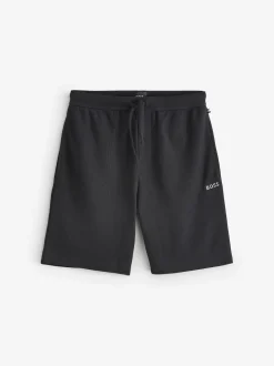 BOSS Black Waffle Shorts