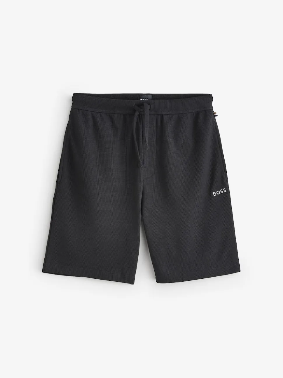 BOSS Black Waffle Shorts
