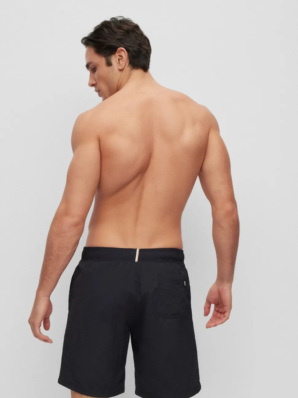 BOSS Black Whale Logo Lined Swim Shorts
