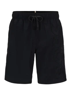 BOSS Black Whale Logo Lined Swim Shorts